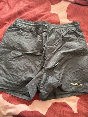 Valabasas Men's Gray Logo Shorts
